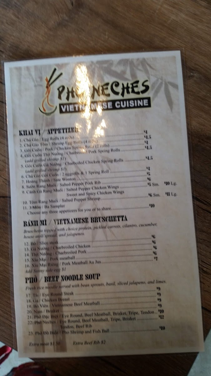 Menu Pho Neches-9